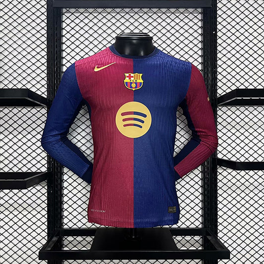Barcelona 24-25 Home Long Sleeves (PLAYER)
