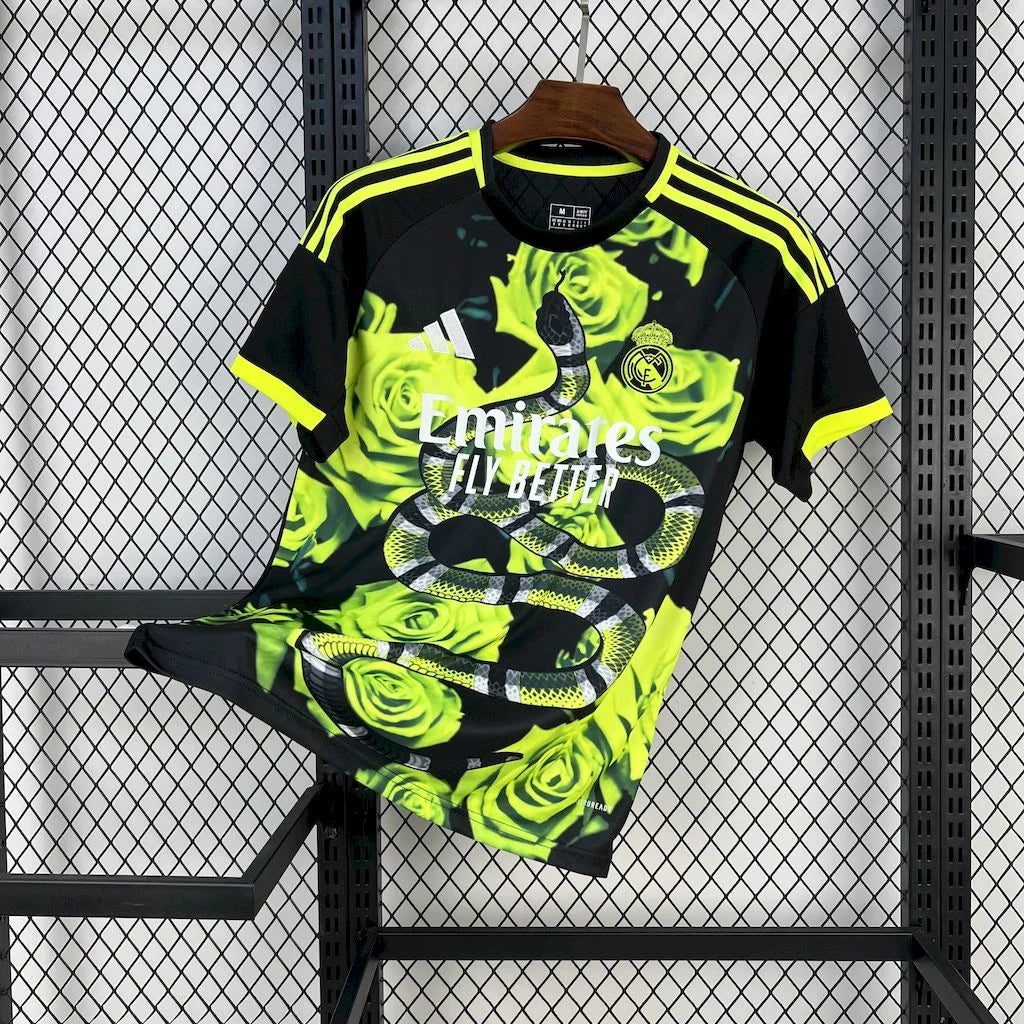 Real Madrid 25-26 Concept Green Flowers